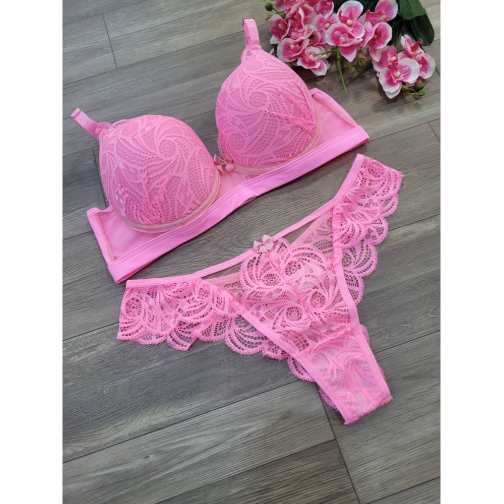 CONJUNTO FEMINIS RENDADO C/BOJO 
