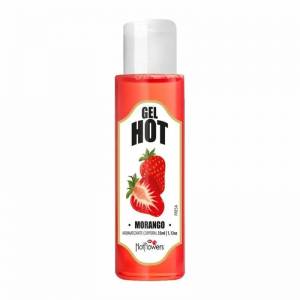 GEL HOT AROMATIZANTE MORANGO 35ML HOT FLOWERS