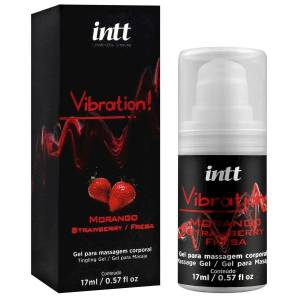VIBRATION! GEL PARA MASSAGEM CORPORAL SABOR MMORANGO 17G INTT