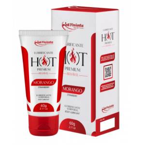 LUBRIFICANTE HOT PREMIUM BEIJÁVEL MORANGO 60G LA PIMIENTA